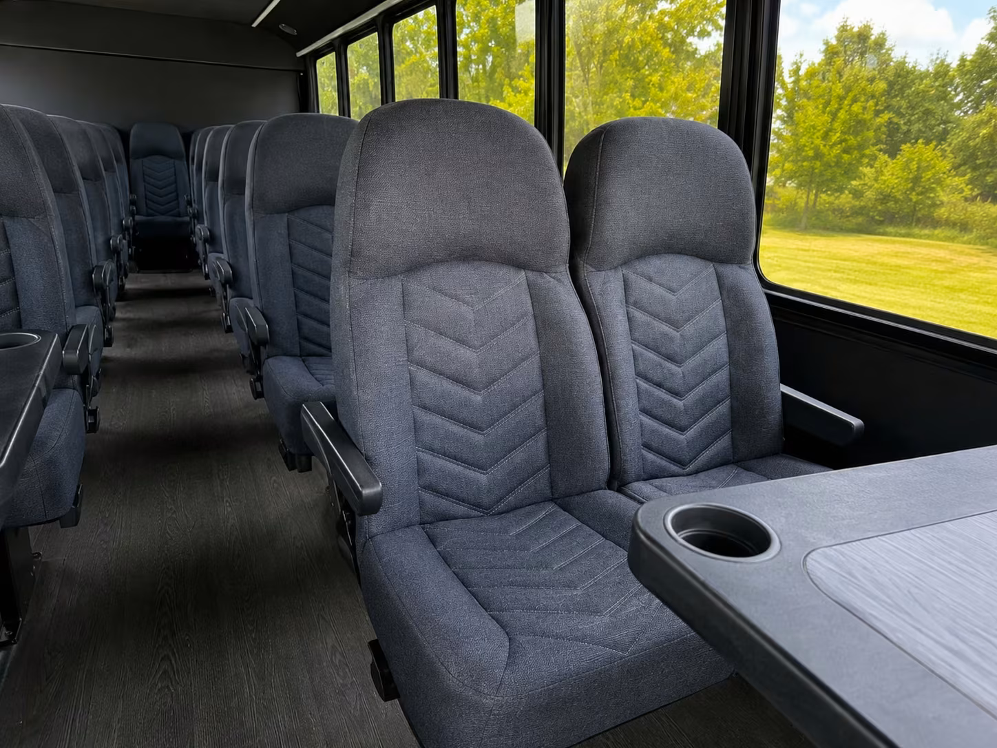 15 passenger minibus inside