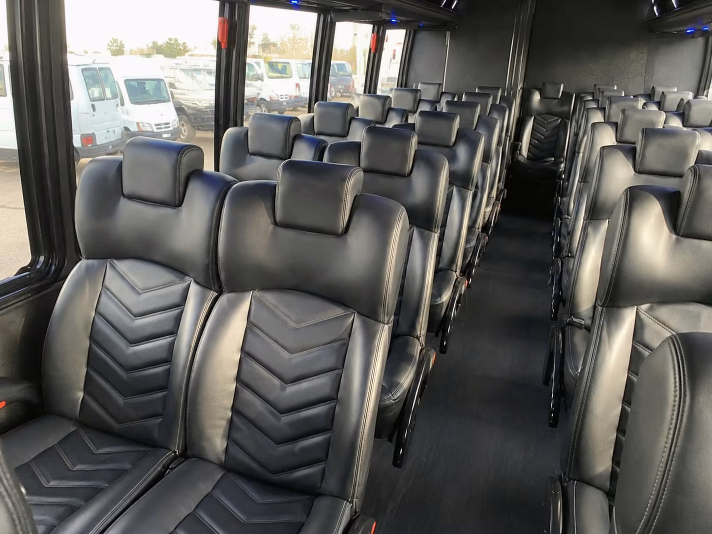 15 passenger minibus interior