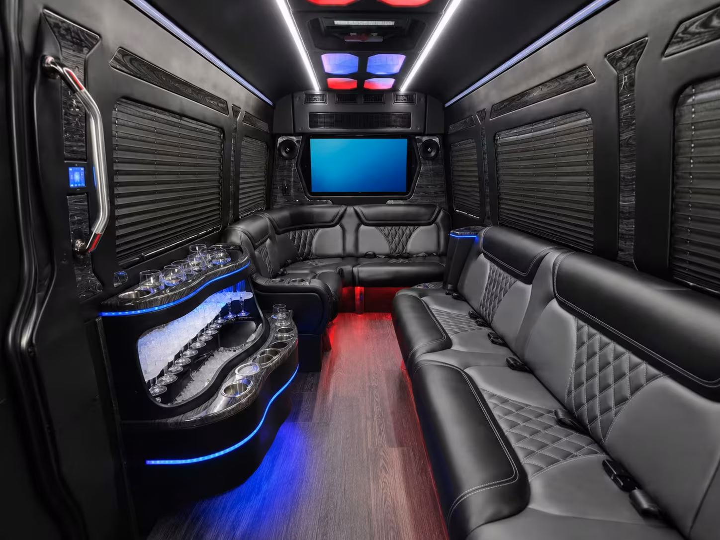 government conference event shuttle bus rentals in lake forest