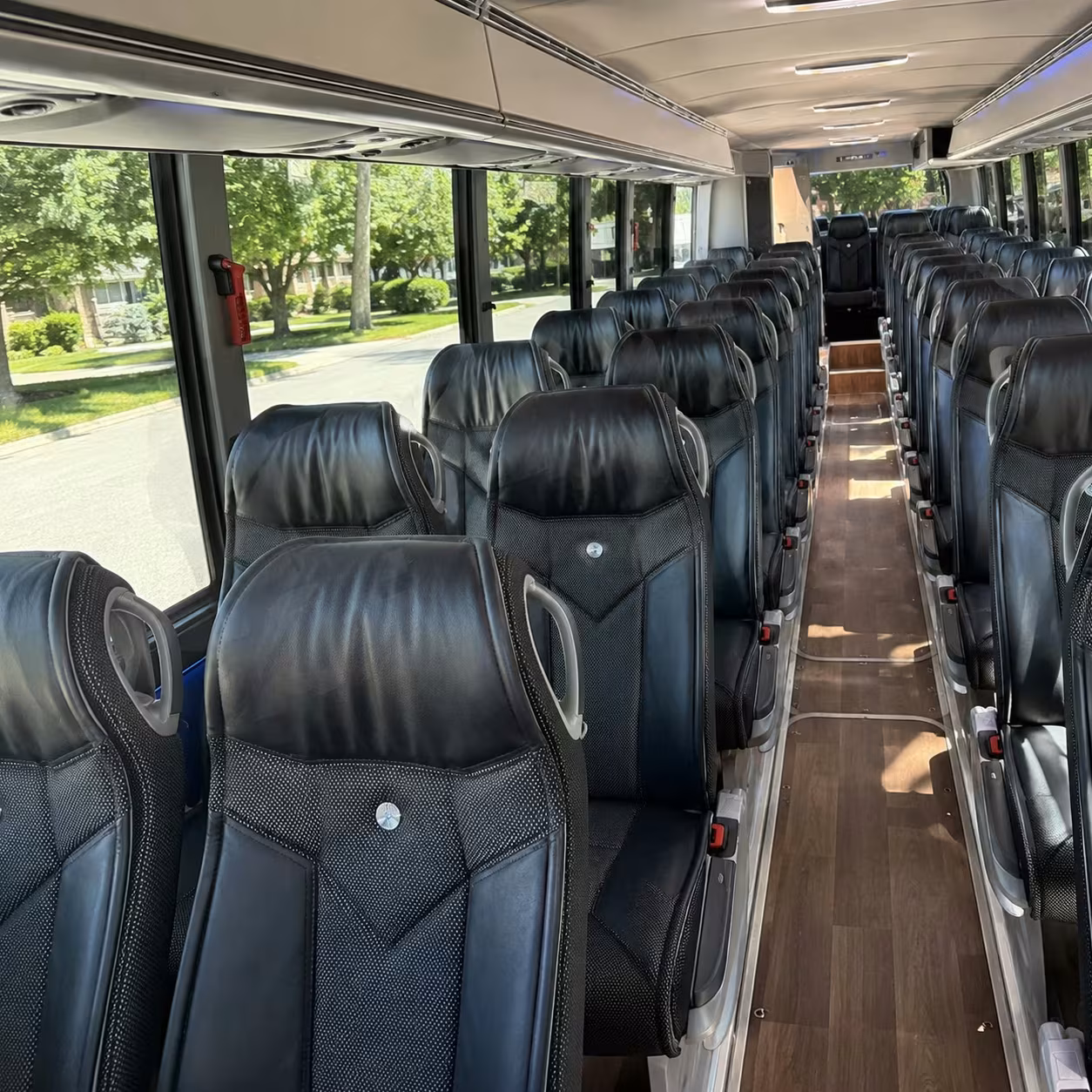 lake forest charter bus interior gallery