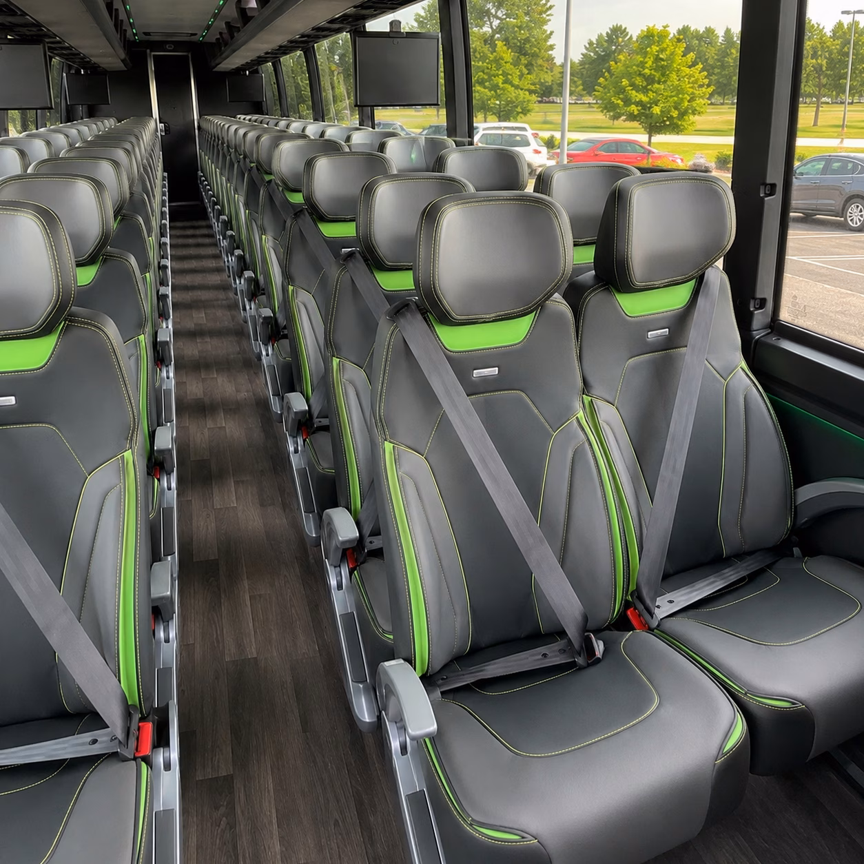 lake forest charter bus interior