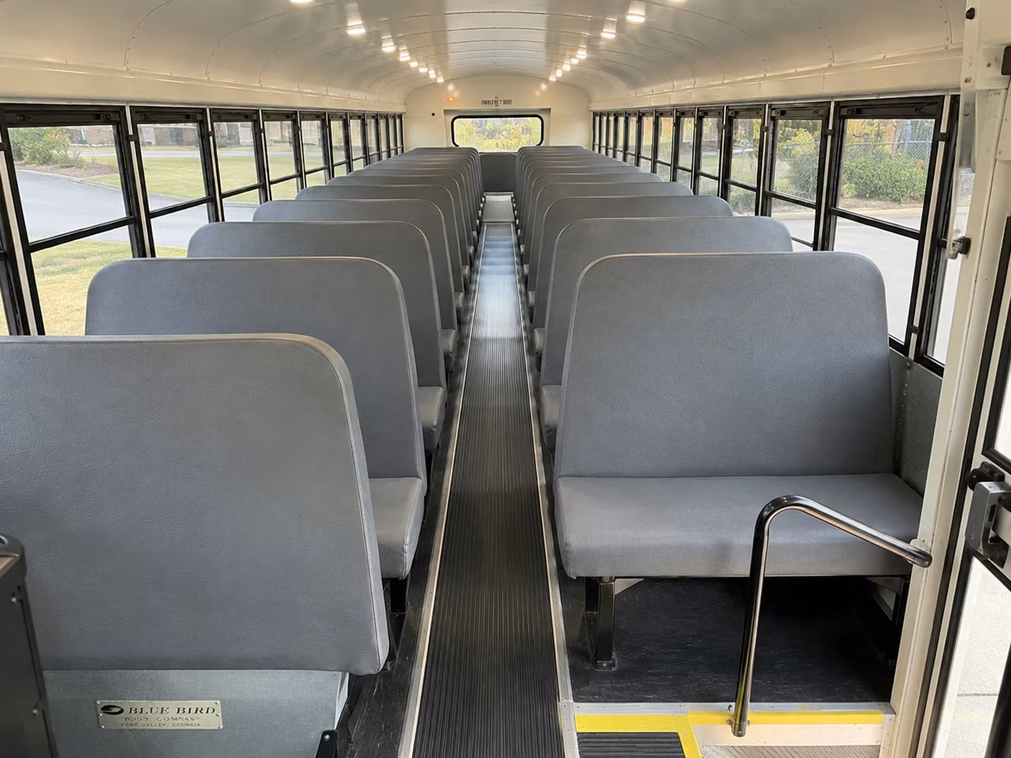 school bus inside