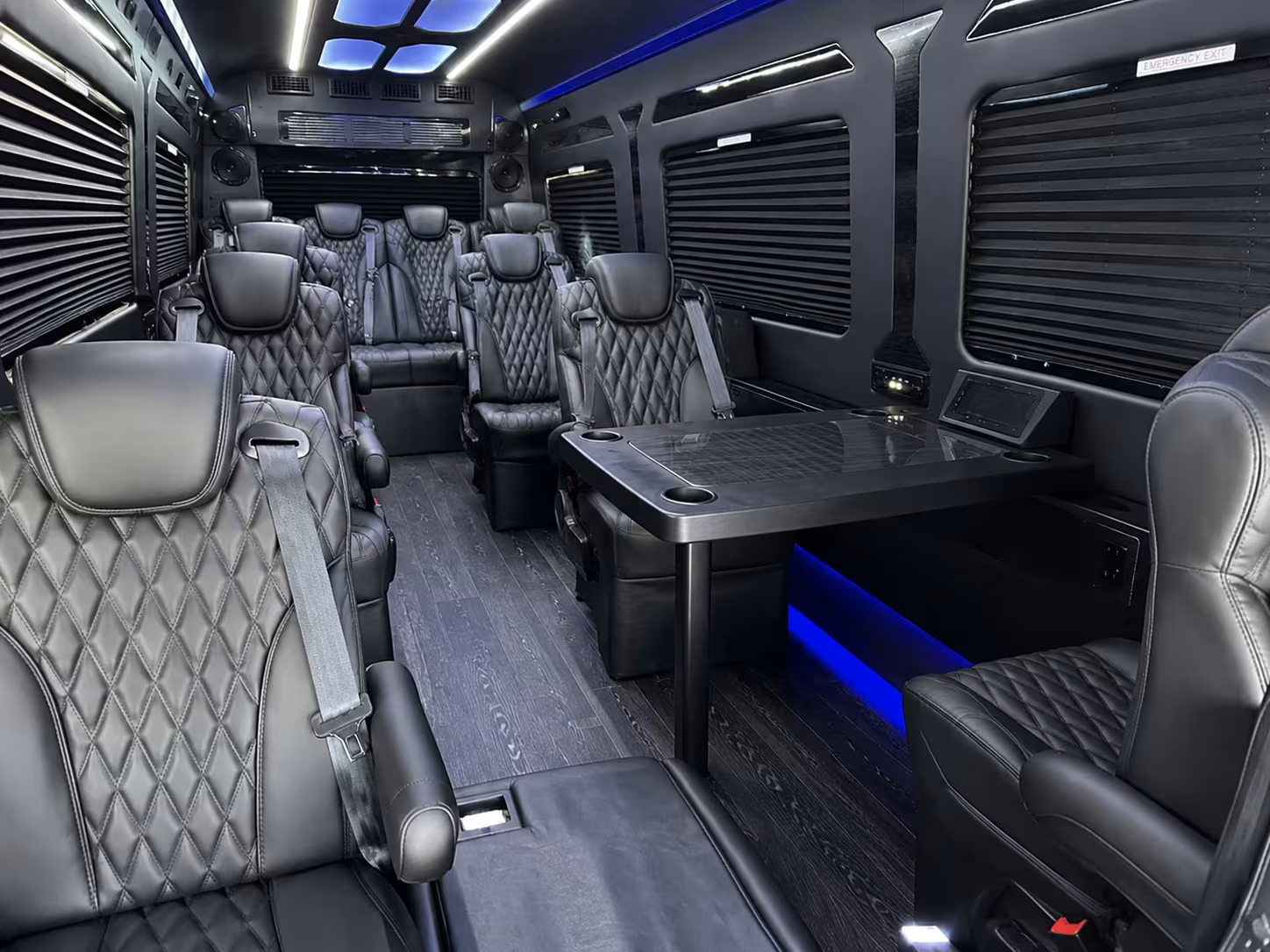 sprinter van with driver inside
